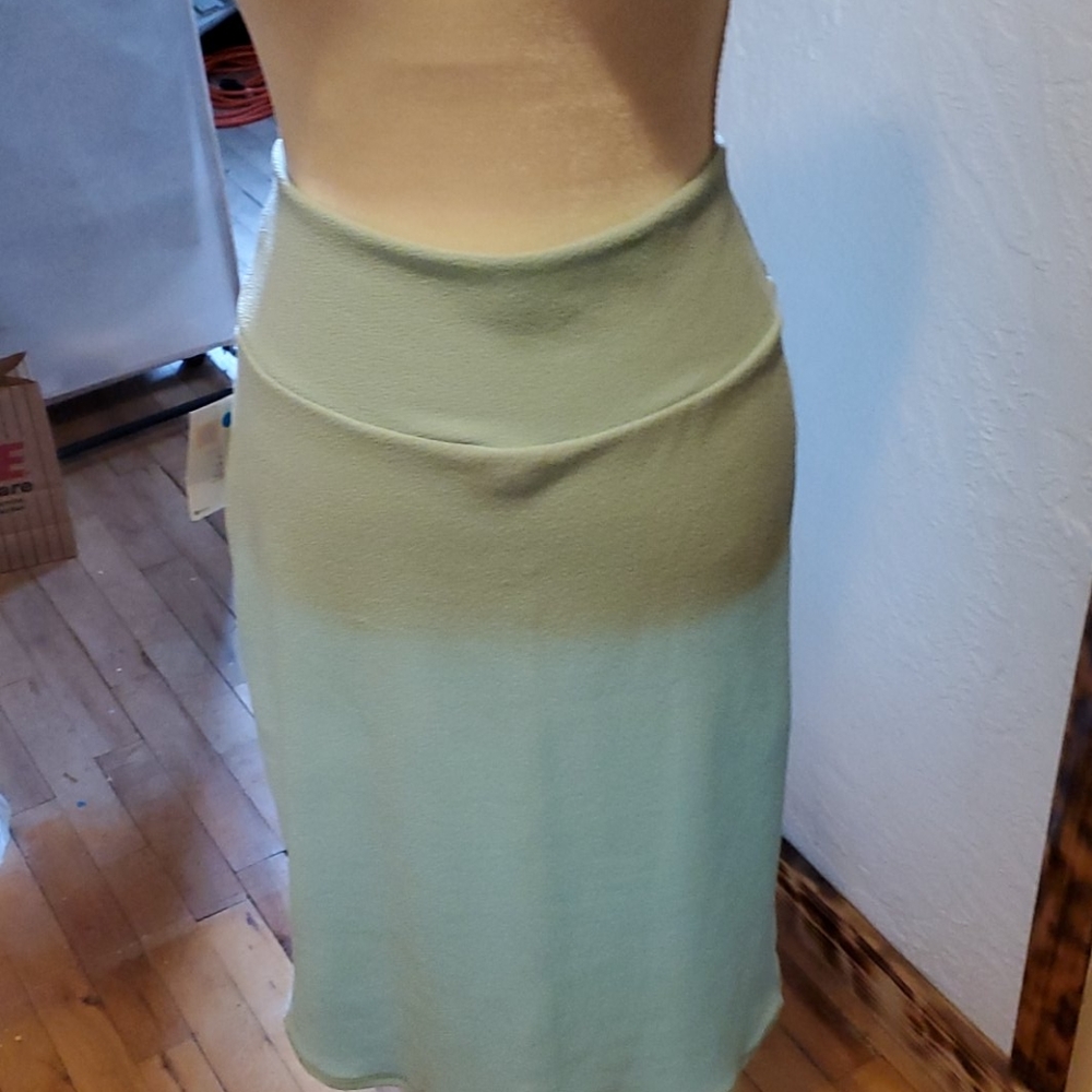Lime green skirt